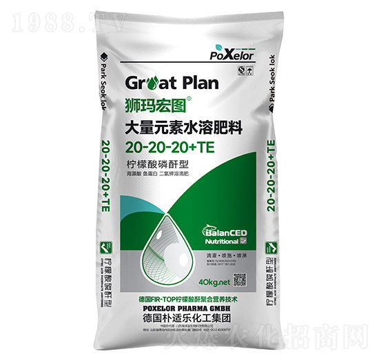 40kg����Ԫ��ˮ�ܷ���20-20-20+TE-�{����D-�����{