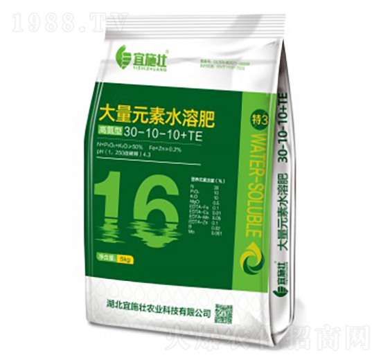 �ߵ��ʹ���Ԫ��ˮ�ܷ�30-10-10+TE-��ʩ��
