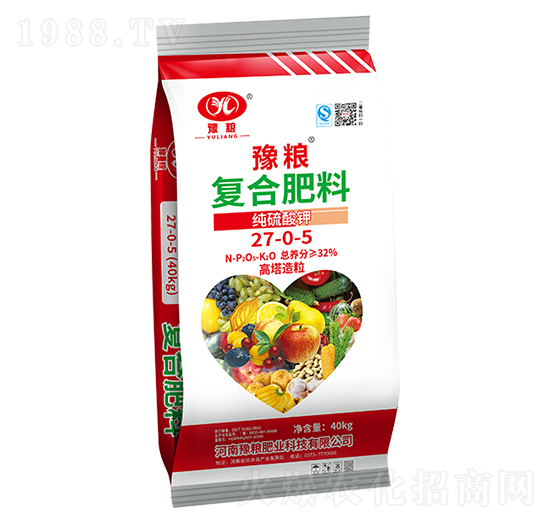 高塔造粒純硫酸鉀復合肥料-27-0-5-豫糧肥業(yè)