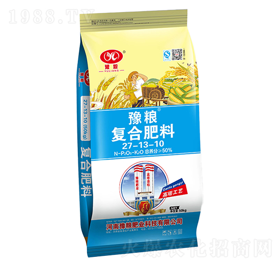 50kg高塔小麥玉米復(fù)合肥料27-13-10-豫糧肥業(yè)