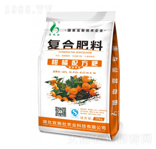 柑橘配方復合肥18-8-16-宜施壯