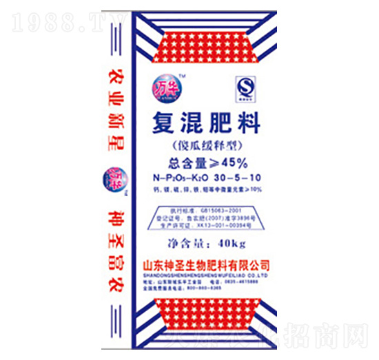 緩釋型復(fù)混肥料30-5-10-神圣生物