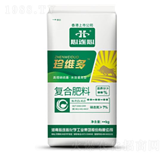 全水溶高塔硝硫基復合肥料17-17-17S-珍維多-心連心