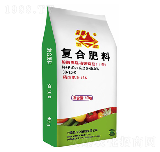 熔融高塔硝銨磷復(fù)合肥料30-10-0-云峰化工