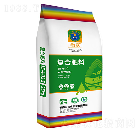 25kg水溶性復(fù)合肥料15-4-32-涓露-天騰化工