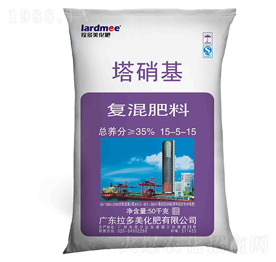 塔硝基復混肥料15-5-15-拉多美