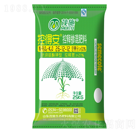 控釋摻混肥料26-12-12-控得安-茂施農(nóng)業(yè)