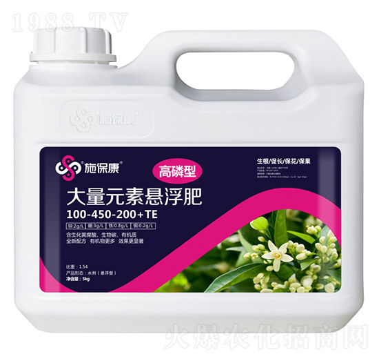 高磷型大量元素懸浮肥100-450-200+TE-施?？? style=