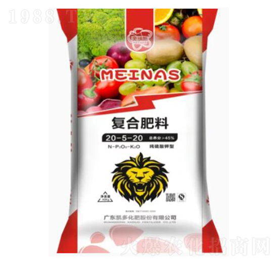 純硫酸鉀型復合肥料20-5-20-美納斯-凱多化肥