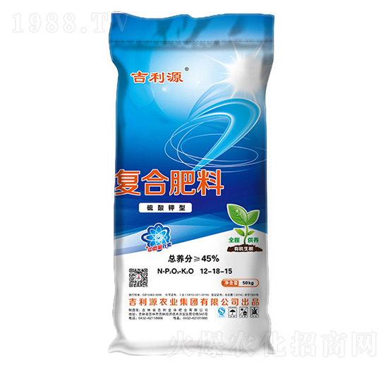 硫酸鉀型復(fù)合肥料12-18-15-吉利源