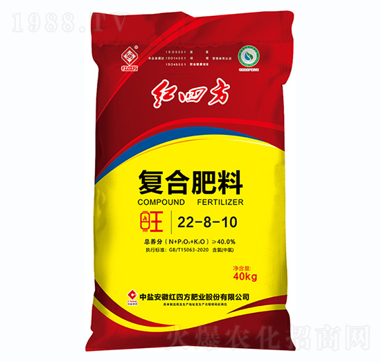 氯基復(fù)合肥料22-8-10-紅四方