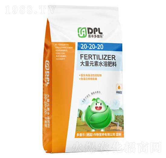 平衡型大量元素水溶肥料20-20-20-多普樂(lè)