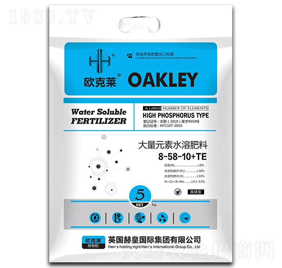 大量元素水溶肥料8-58-10+TE-歐克萊-森正達(dá)生物