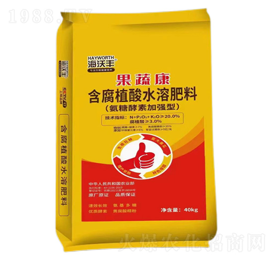 氨糖酵素加強型含腐植酸水溶肥-果蔬康-海沃豐-金沃普特