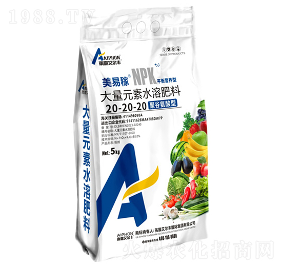 平衡營(yíng)養(yǎng)型大量元素水溶肥料-美易稼-雨露艾爾豐