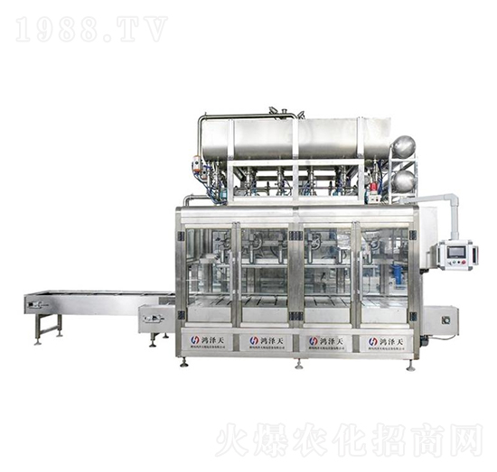 6頭三排側(cè)推式高精度稱重灌裝機(款式二)-鴻澤天