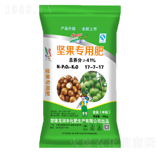 堅果專用肥17-7-17-龍潤豐