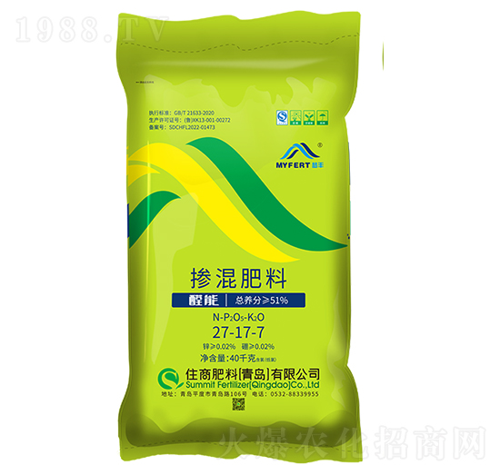 夢豐控釋摻混肥料27-17-7-住商肥料