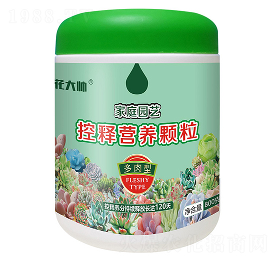 800克多肉型家庭園藝控釋營養(yǎng)顆粒-花大帥-綠沃肥業(yè)
