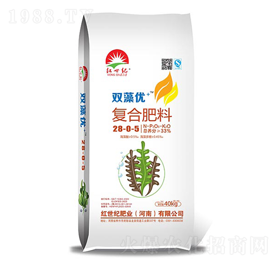 雙藻優(yōu)+復合肥料28-0-5-紅世紀