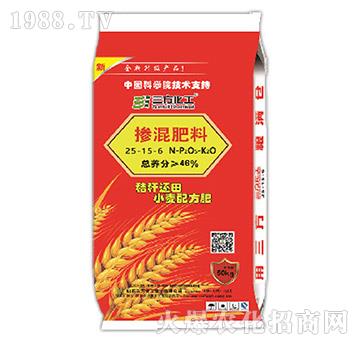 小麥配方肥摻混肥料25-15-6-三方化工