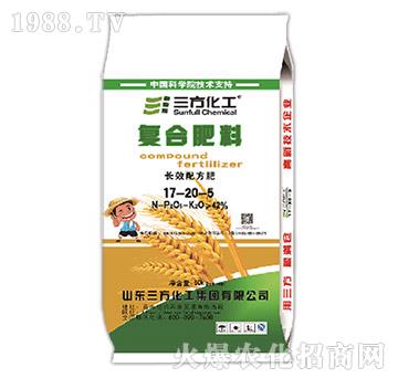 小麥長效配方肥復(fù)合肥料17-20-5-三方化工