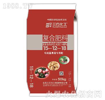 果蔬專用氨化純硫基復(fù)合肥料15-12-18-三方化工