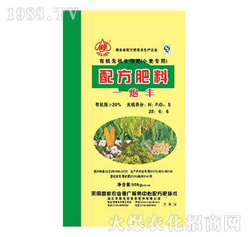小麥專用郵寄無(wú)機(jī)生物肥-一炮豐-佳美