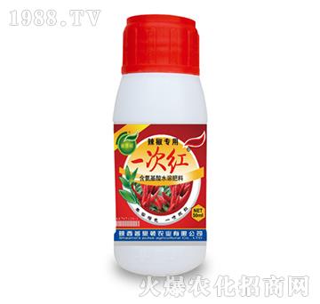 辣椒專用含氨基酸水溶肥料-一次紅-普思頓農(nóng)業(yè)