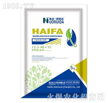 大量元素水溶肥12.5-5-40+TE-諾銳達(dá)-海法化工
