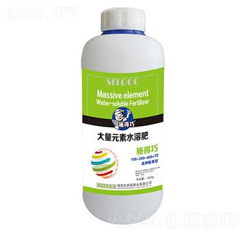 高鉀膨果型大量元素水溶肥100-200-400+TE-施得巧-農(nóng)邦富