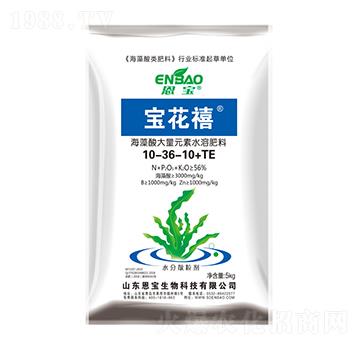 海藻酸大量元素水溶肥料10-36-10+TE-寶花禧-恩寶