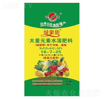 大量元素水溶肥18-7-25-綠聚能-中東化肥