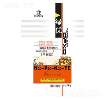 平衡型大量元素水溶肥20-20-20+TE-綠優(yōu)-亞東化工
