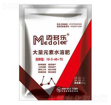 高鉀型大量元素水溶肥料10-5-40+TE-邁多樂