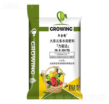 大量元素水溶肥料16-9-30+TE 力能達 農億豐