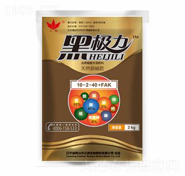 天然弱堿肥10-2-40+FAK-黑極力-三微