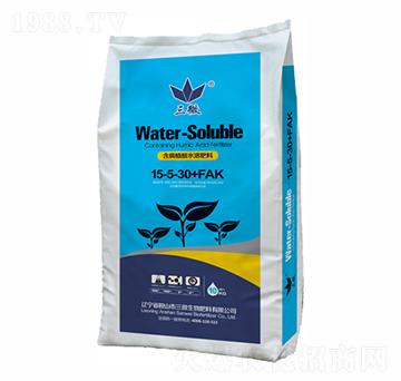 含腐植酸水溶肥料15-5-30+FAK-三微