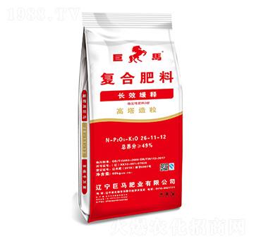 長效緩釋高塔造粒復(fù)合肥料26-11-12-巨馬肥業(yè)