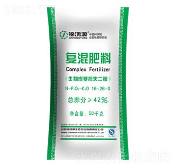 生物炭基控失二胺復(fù)混肥料16-26-0-錦鴻源