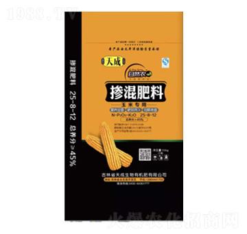 玉米專(zhuān)用摻混肥料25-8-12-天成生物