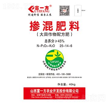 大田作物專用摻混肥料25-14-6-富一方