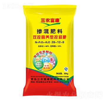 雙控營(yíng)養(yǎng)型控釋摻混肥料26-12-8-三農(nóng)富康