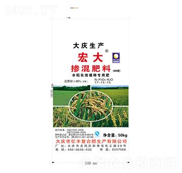 水稻長效緩釋摻混肥料17-14-15-億豐