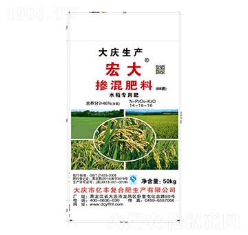 水稻專用摻混肥料14-16-16-億豐