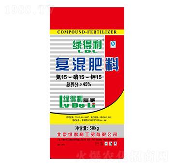 50kg復(fù)混肥料15-15-15-綠得利