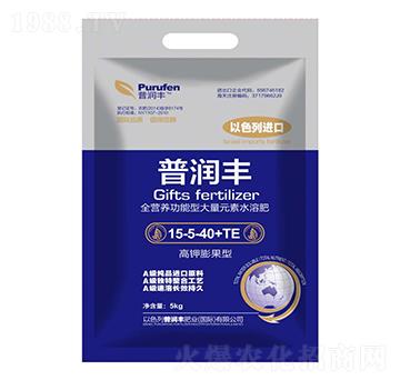 大量元素水溶肥料15-5-40+TE-普潤豐