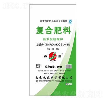 高濃度硫酸鉀復(fù)合肥料15-15-15-蘇盛農(nóng)資