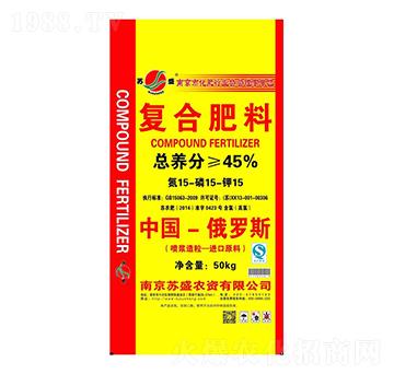 噴漿造粒復合肥料15-15-15-蘇盛農資