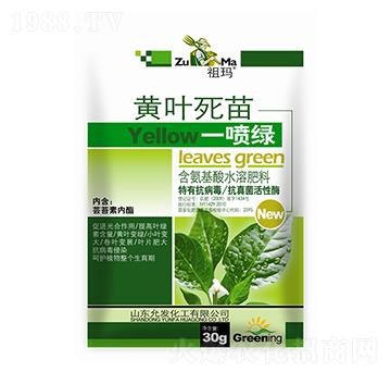 黃葉死苗一噴綠（袋）-祖瑪-允發(fā)化工